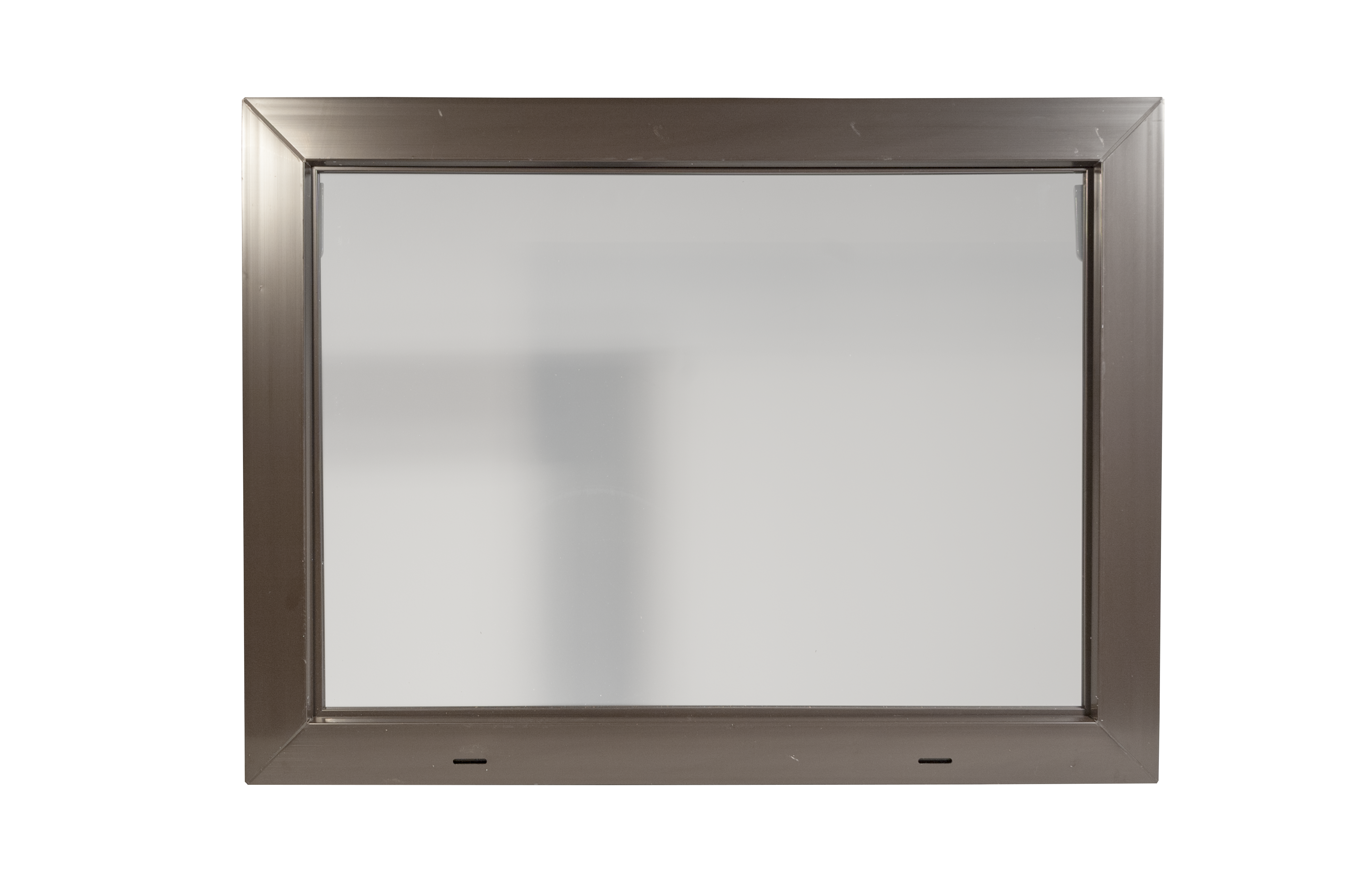 Okno PCV szyba pojedyńcza gospodarcze brązowe 1000x800 mm uchylne do wewnątrz ACO KIPP