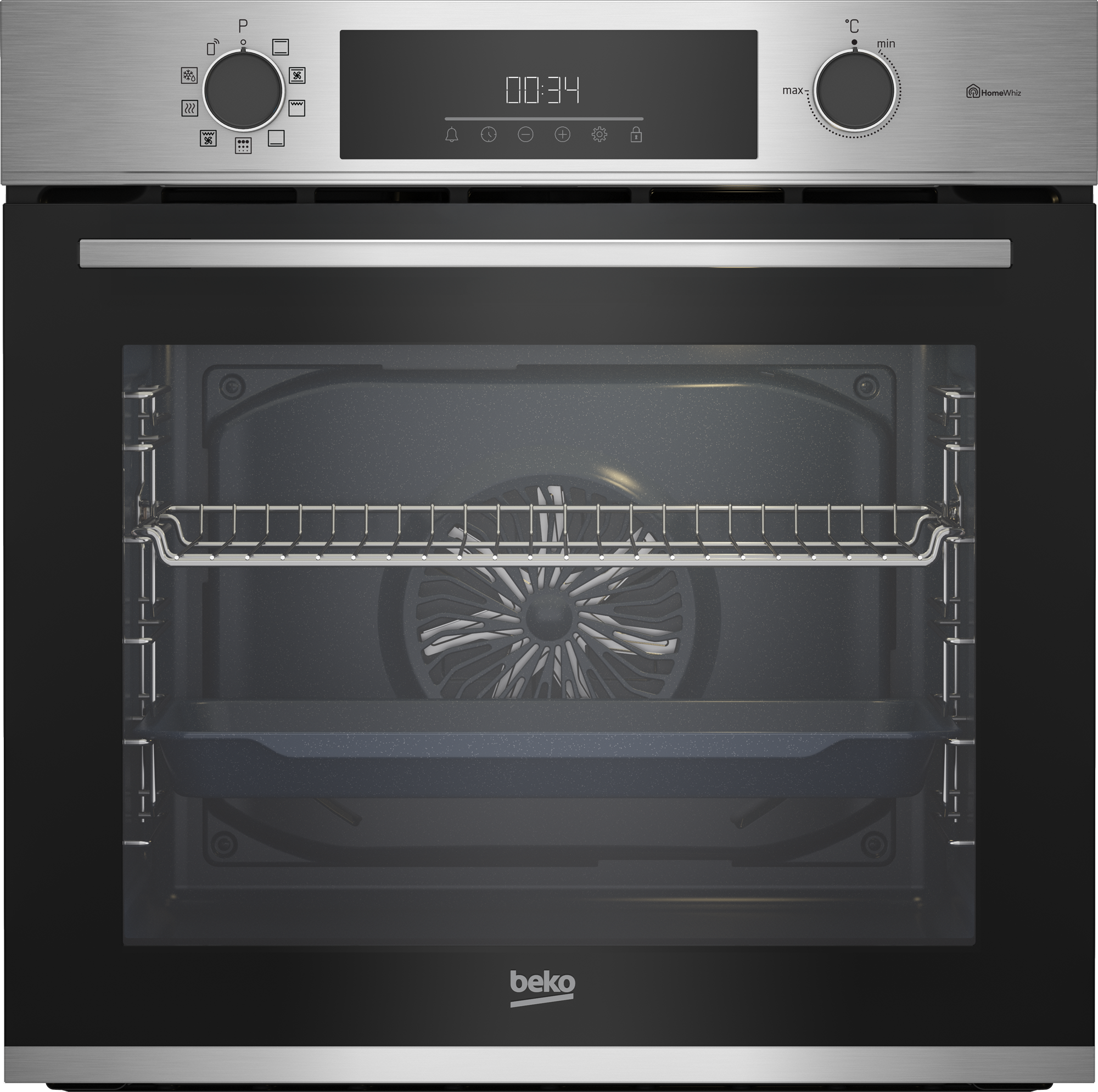 horno multifuncion beko bbie12300xmpc 72l pirolisis inox clase a