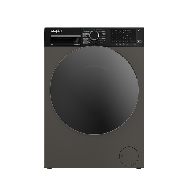 Lavadora secadora WHIRLPOOL WAD 9636G SPT carga frontal 9/6 kg 1400Rpm 15 programas clase A acero mate