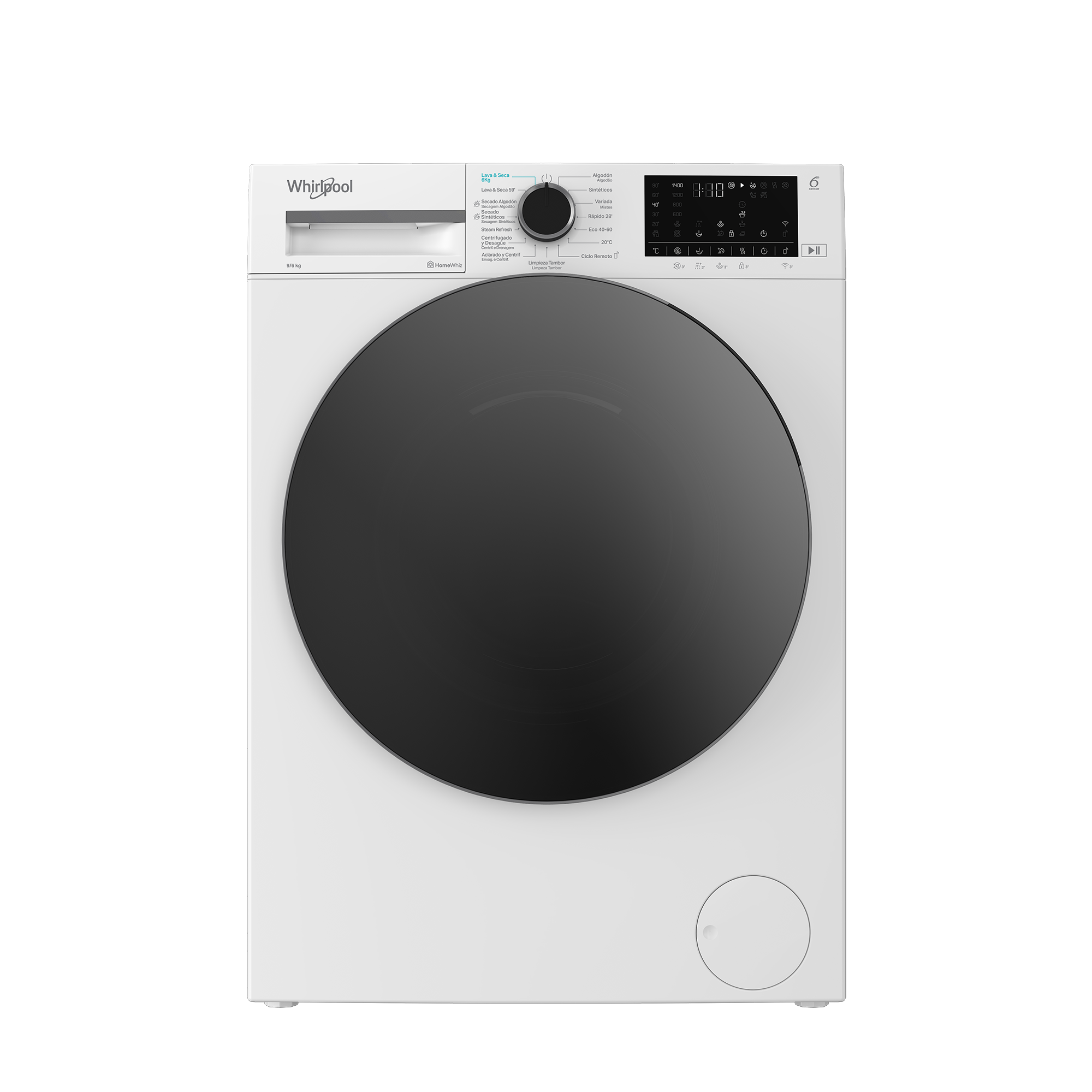 Whirlpool Lavadora Secadora Wad 9636W Spt Carga Frontal 9/6 Kg 1400Rpm 15 Programas Clase A Blanco , Leroy Merlin