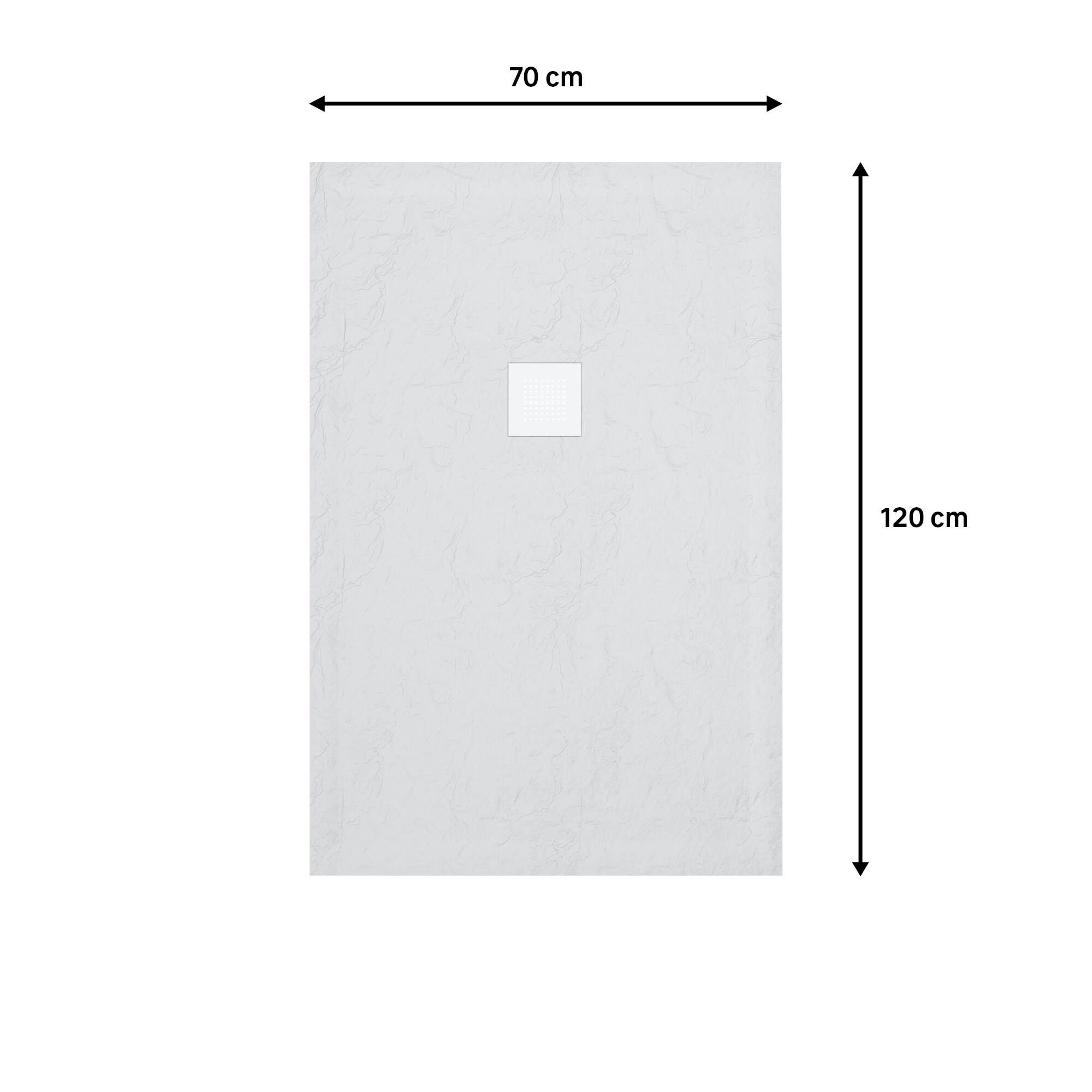 Plato de ducha Dylan 120x70 cm blanco - 3