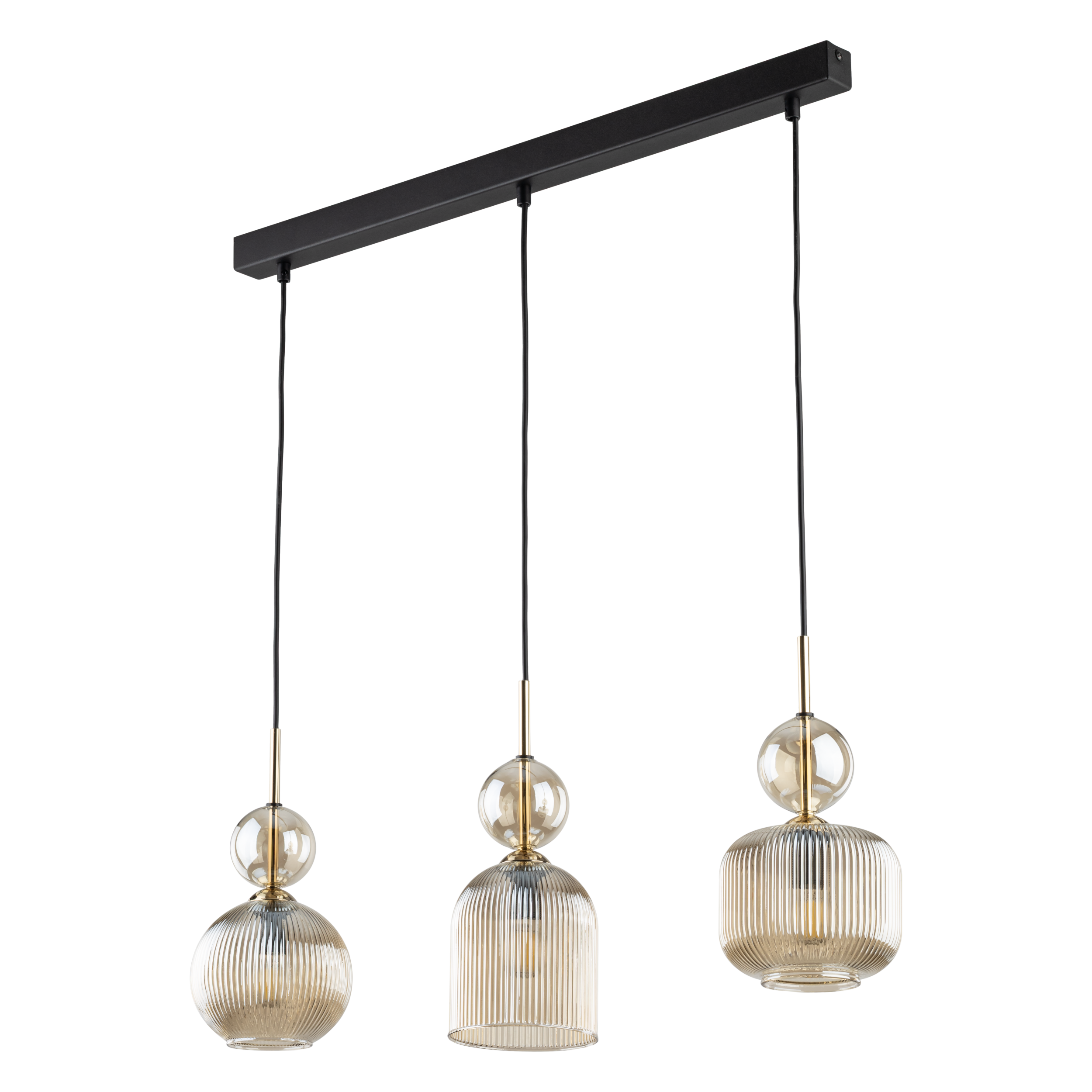 Lampa wisząca Sophia Cognac 3xE14 bursztynowa TK Lighting
