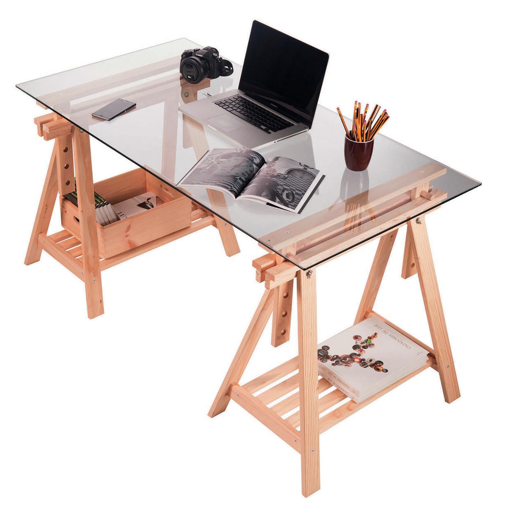 Cavalletto pino Archi Tec L 70 x P 45 x H 70 cm legno naturale - 11