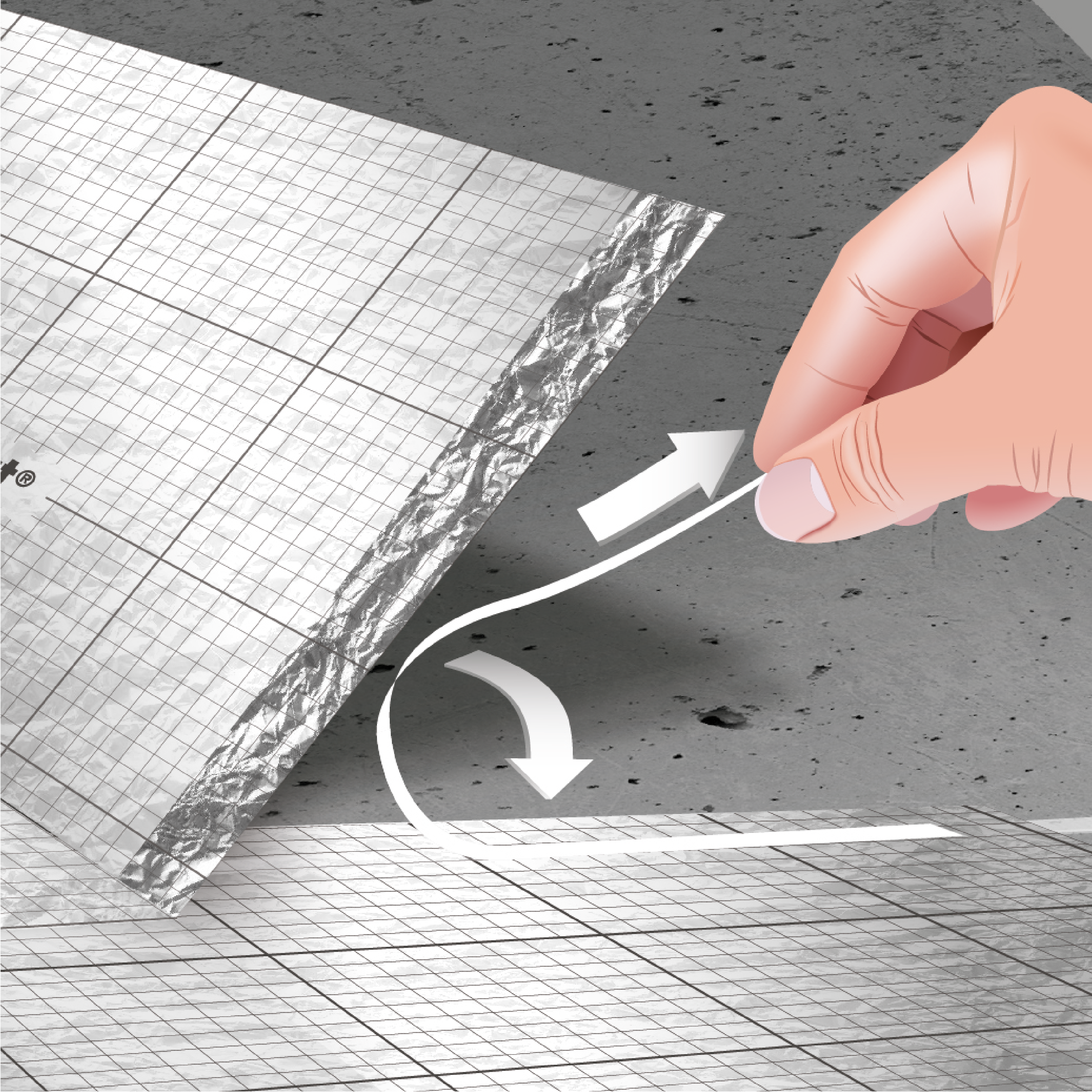 Sous-couche sol stratifié/parquet flottant, Silence radiant Ep.1.6mm AXTON 18m² - 4