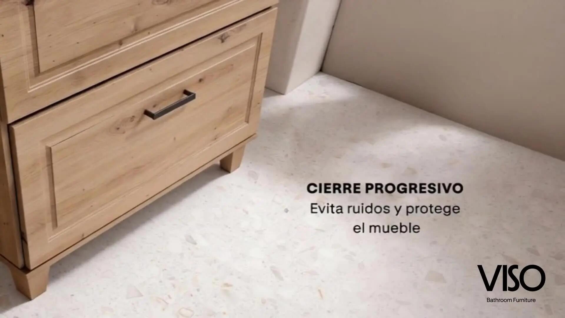 Mueble de baño Unike blanco 105x45 cm (lavabo no incluido) - 4