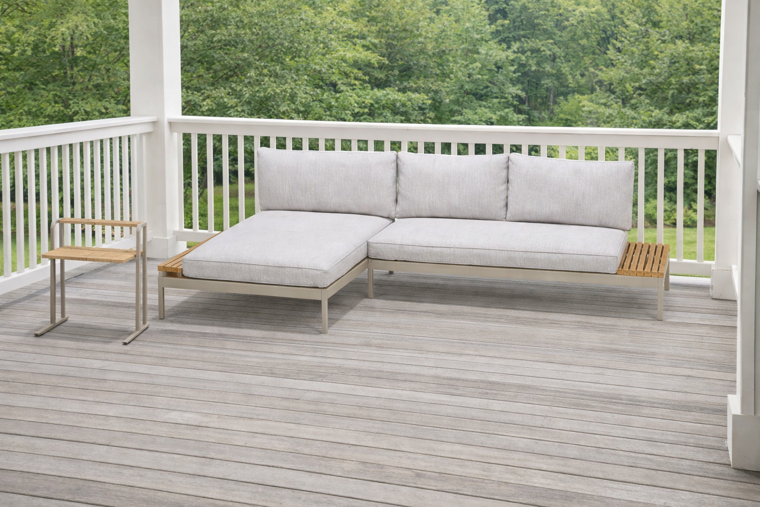 Conjunto de jardín de aluminio topaz relax light de 3 plazas