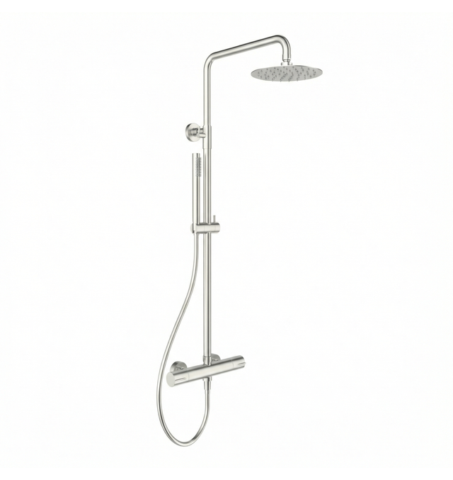 COLUMNA DE DUCHA TERMOSTATICA RONDO PVD INOX