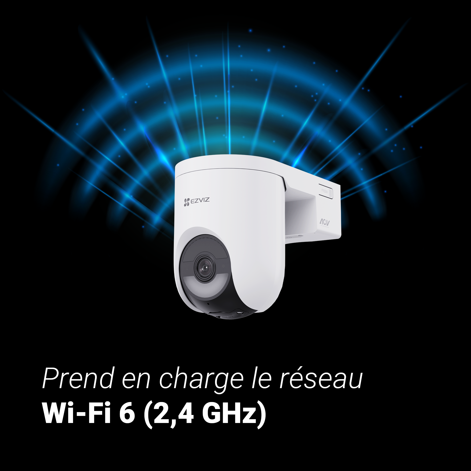 Caméra de surveillance HB8 lite kit, 2K motorisée Wi-Fi + panneau solaire, EZVIZ - 8