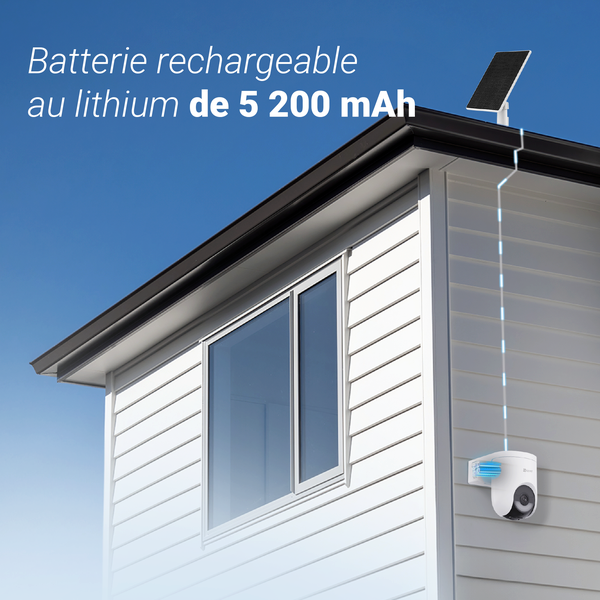 Caméra de surveillance HB8 lite kit, 2K motorisée Wi-Fi + panneau solaire, EZVIZ - 12