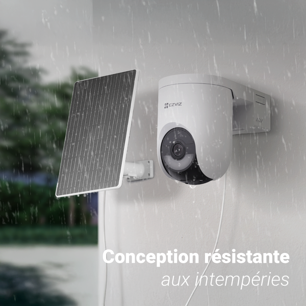Caméra de surveillance HB8 lite kit, 2K motorisée Wi-Fi + panneau solaire, EZVIZ - 13