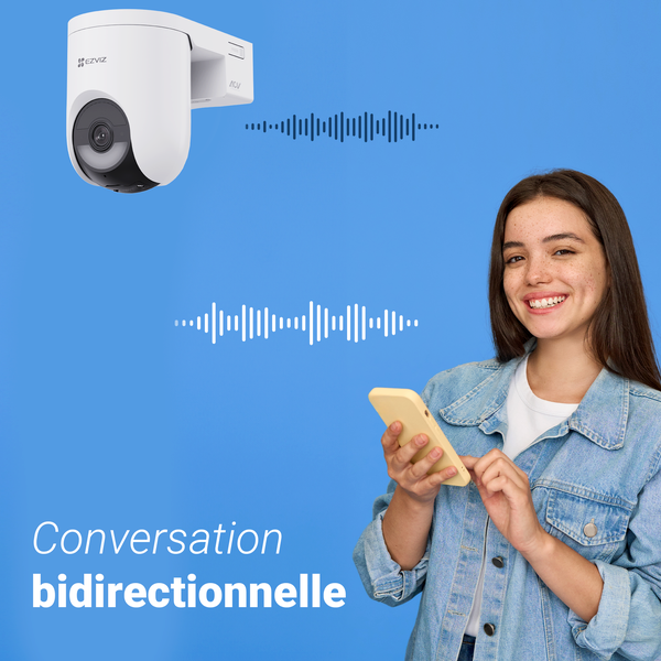 Caméra de surveillance HB8 lite kit, 2K motorisée Wi-Fi + panneau solaire, EZVIZ - 15