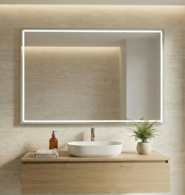 ESPEJO DE BAÑO CON LUZ LED MARC 140X80CM