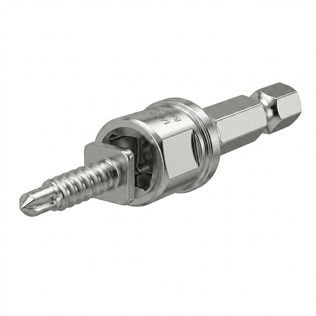 LLAVE DE VASO ACERO ENDURECIDO 1/4