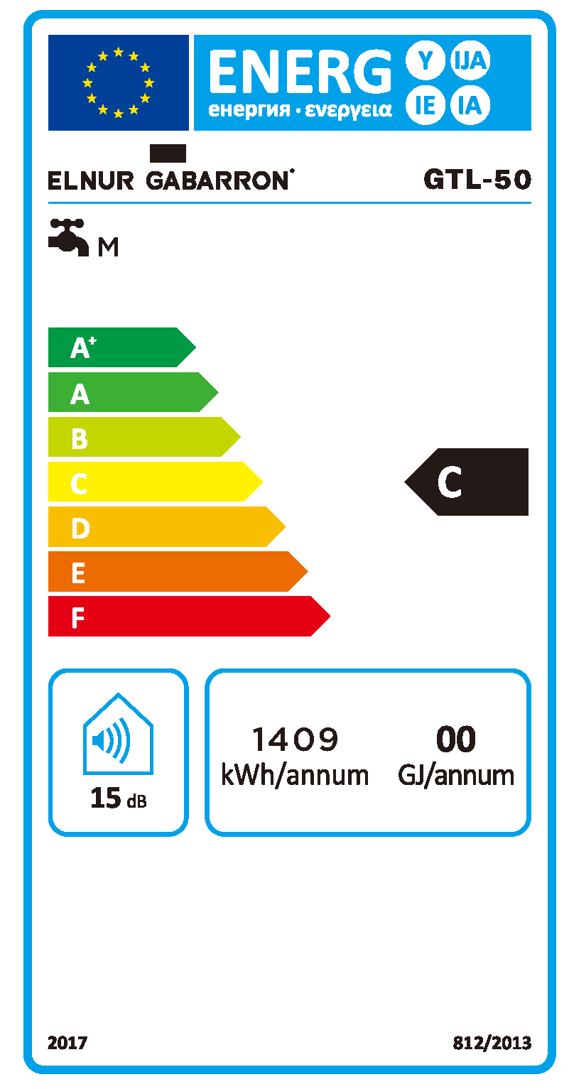 Termo eléctrico GABARRON GTL-50 de 50 litros de capacidad - 6