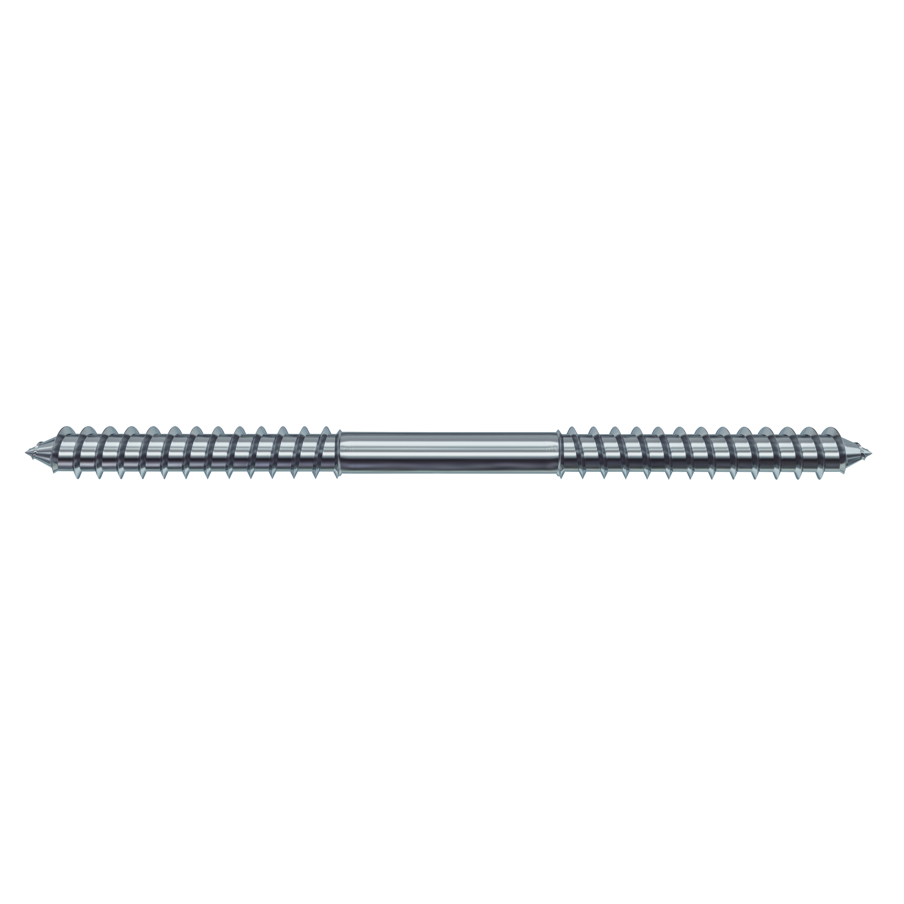 vis double filetage bois/bois acier STANDERS, Diam.6 mm x L.80 mm - 3
