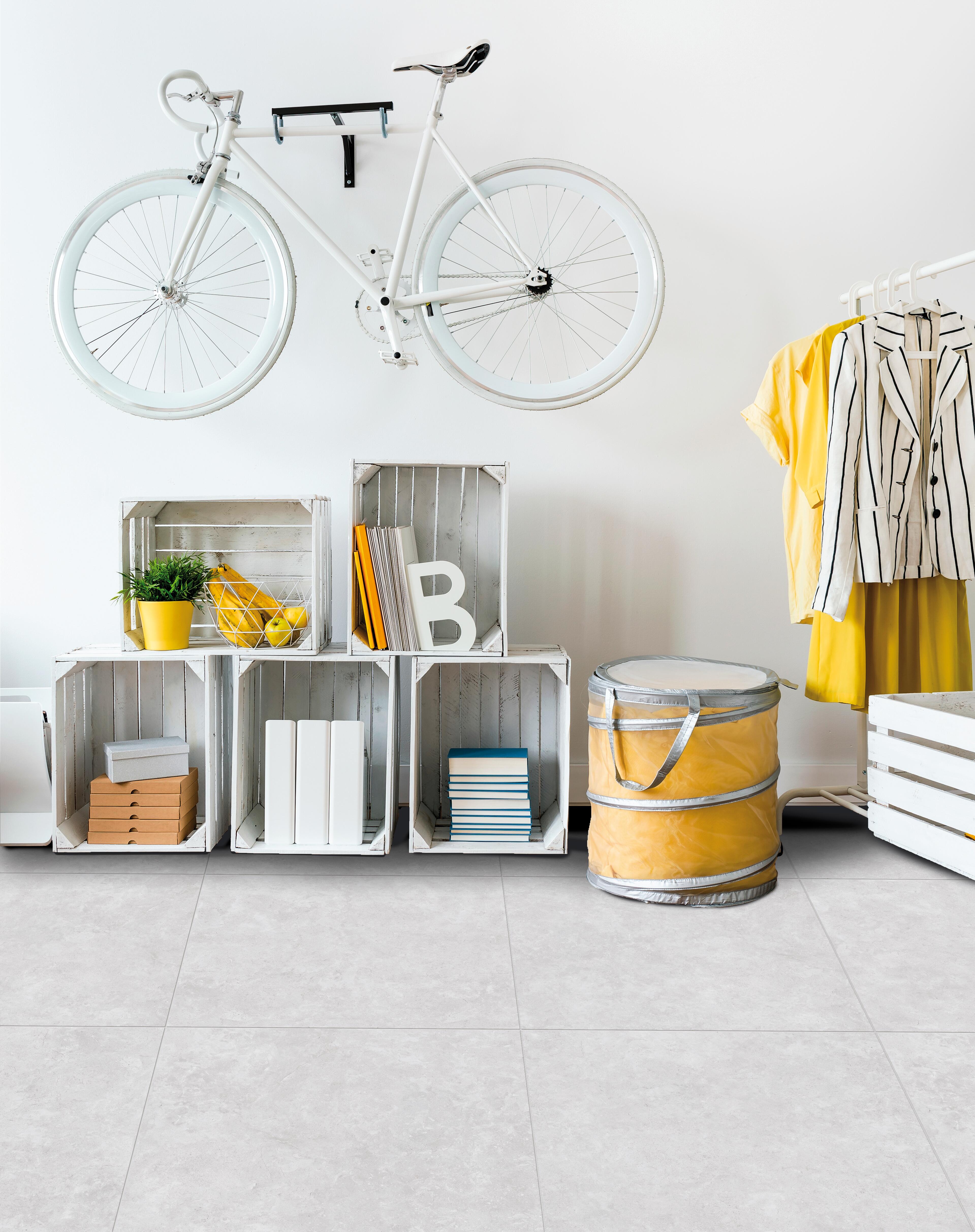 Piastrella da pavimento e rivestimento interno in gres porcellanato 60 x 60 cm rettificato smaltato grigio opaco Remix Concrete R9 traffico intenso (pei 4/5) Sp. 7.4 mm 1.44 mq - 4