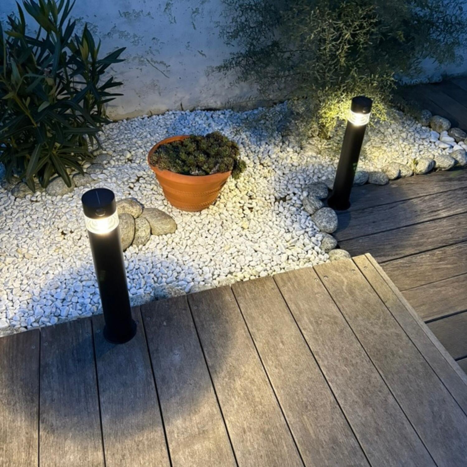 Potelet solaire Orion, noir, LUMIHOME - 4