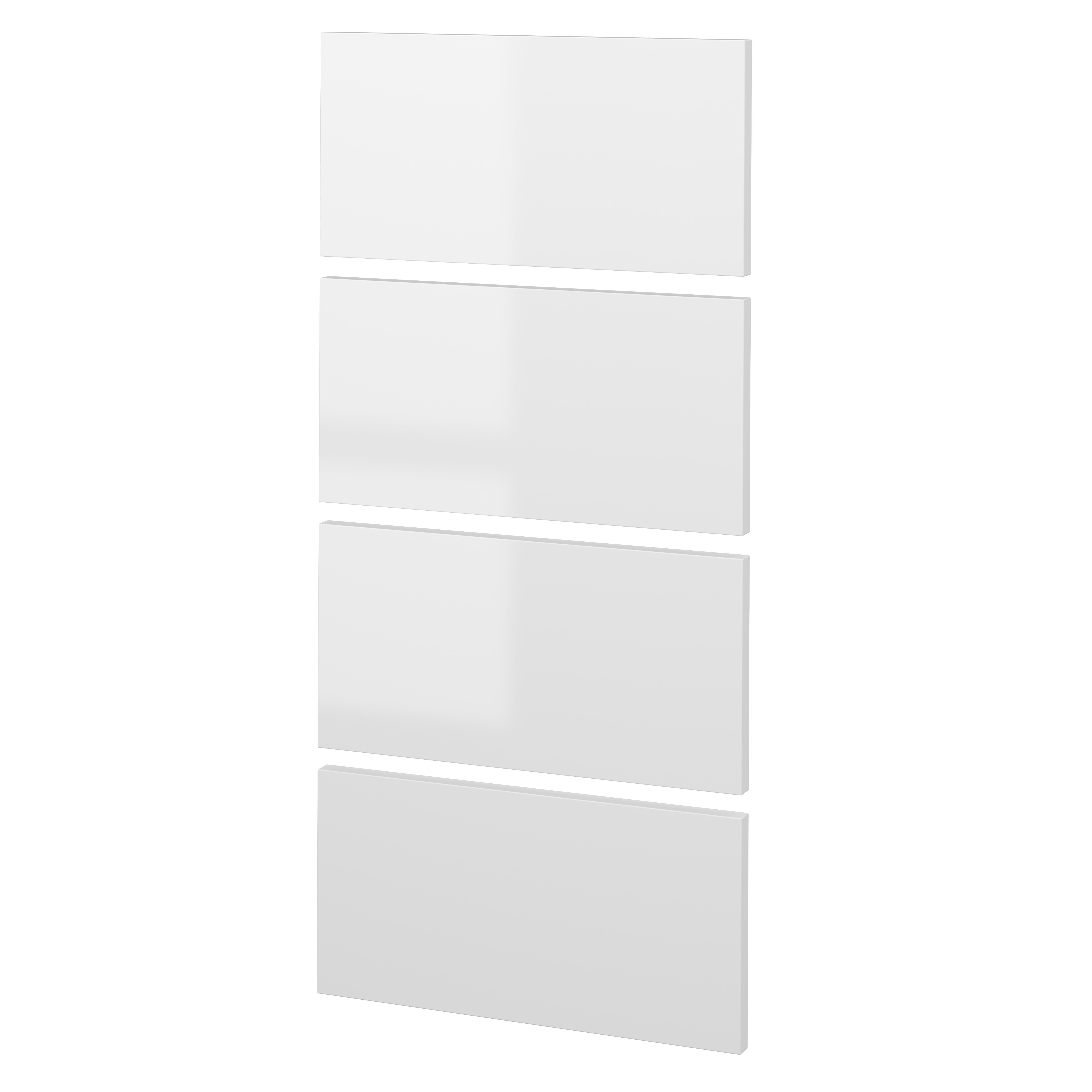 KIT 5 FRENTES DE CAJÓN PARA MUEBLE DE COCINA SEVILLA BLANCO BRILLO PET 20X40CM - 3