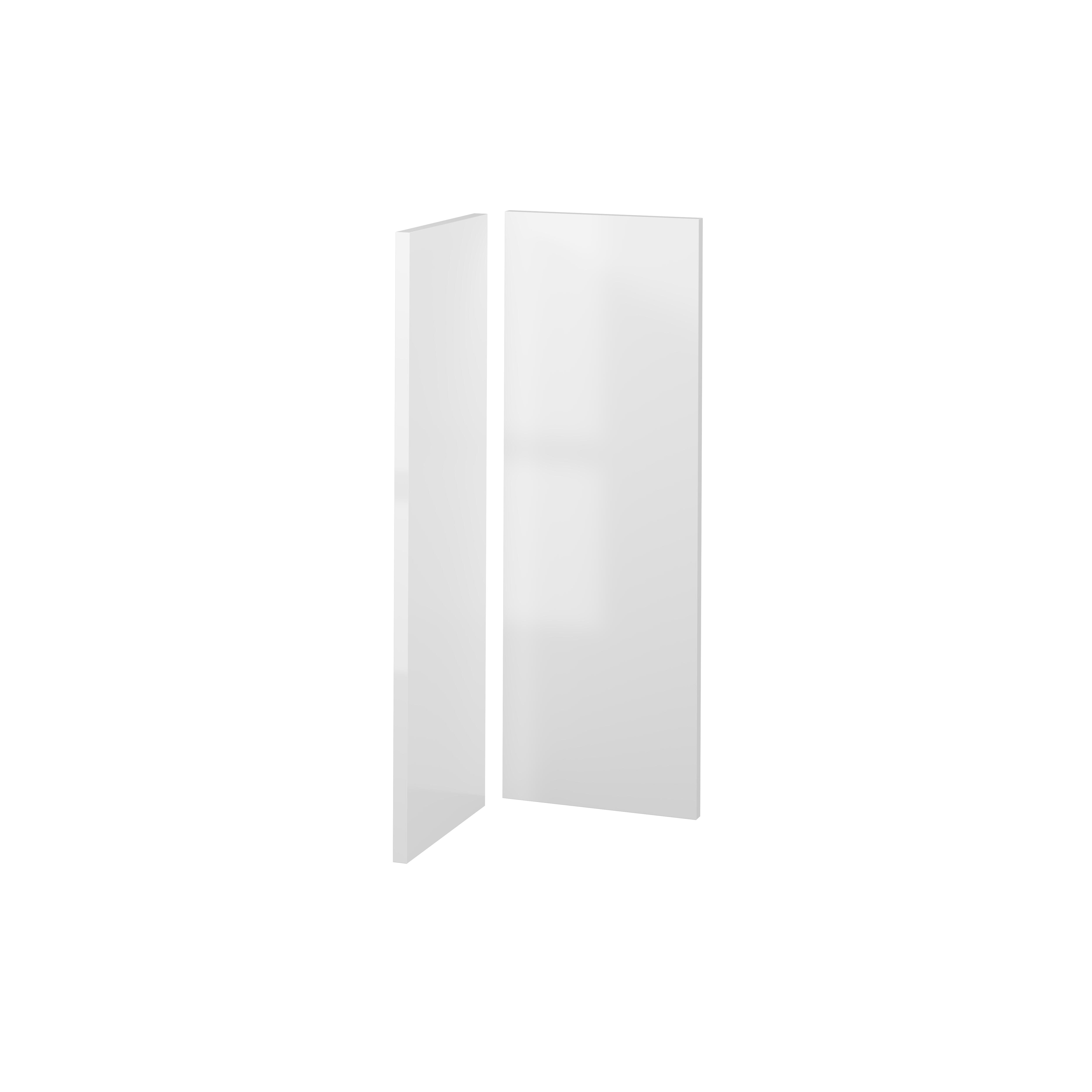 KIT 2 PUERTAS PARA MUEBLE DE COCINA SEVILLA BLANCO BRILLO PET 80X30/80X28CM - 2
