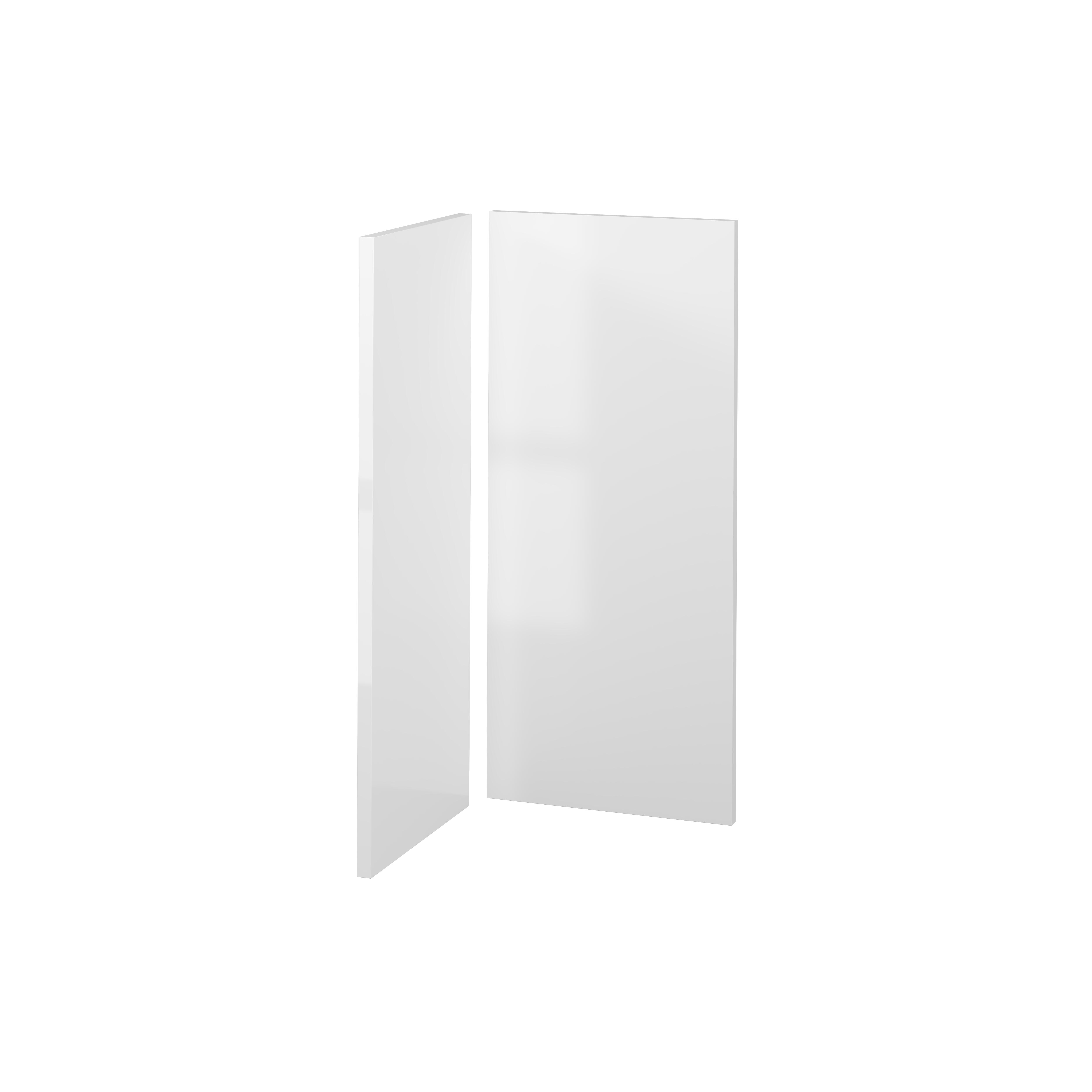 KIT 2 PUERTAS PARA MUEBLE DE COCINA SEVILLA BLANCO BRILLO PET 80X37/80X35CM - 7