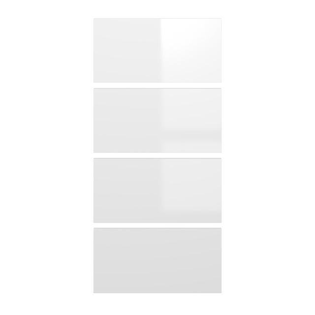 KIT 5 FRENTES DE CAJÓN PARA MUEBLE DE COCINA SEVILLA BLANCO BRILLO PET 20X40CM