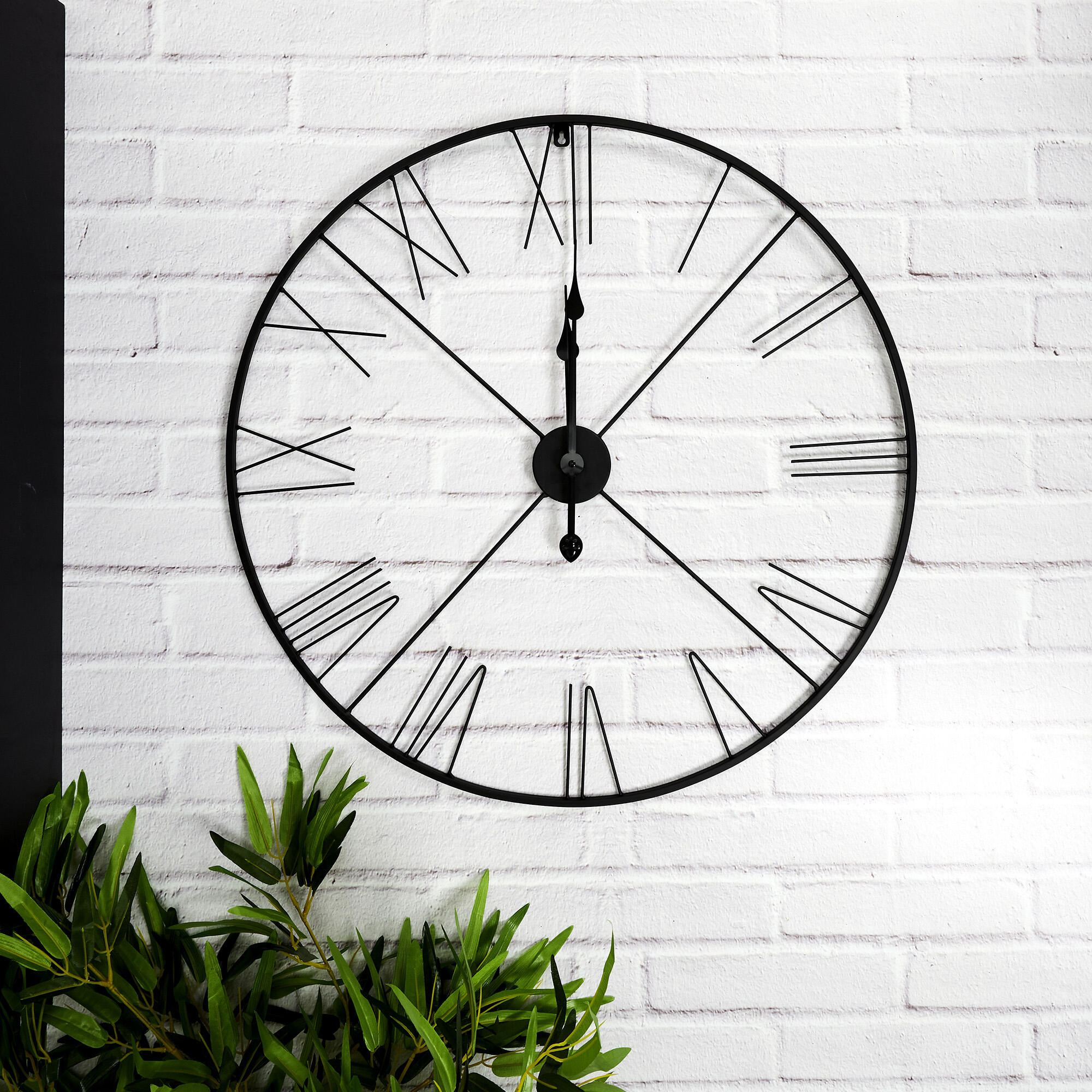 Reloj de pared redondo Romano de 70 cm de diámetro - 2