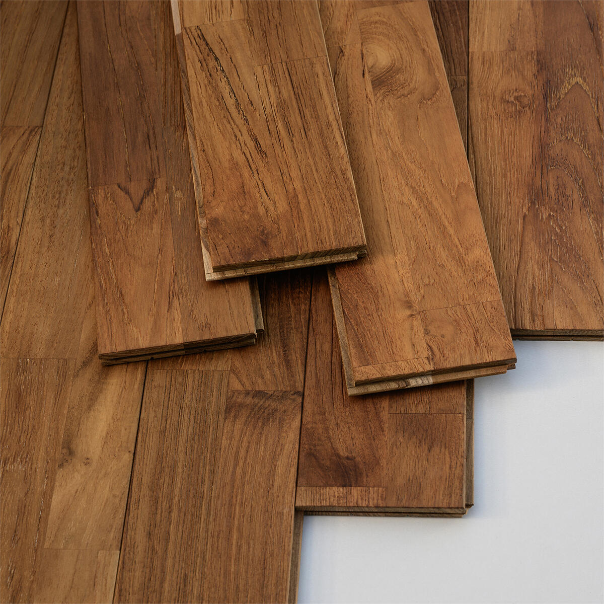 Parquet massif teck duo huilé S WOODFLOORING, l.9 cm - 3