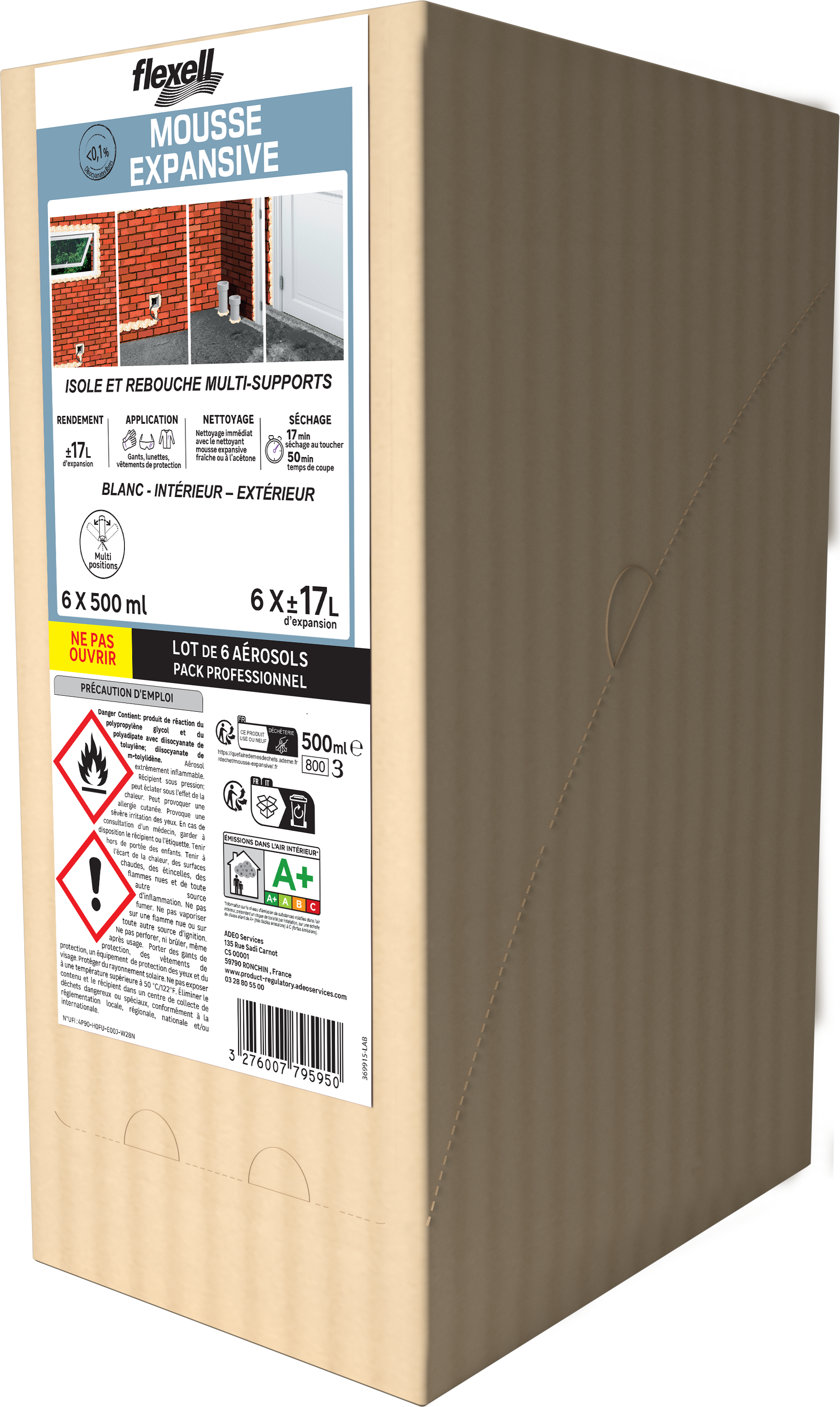 Mousse expansive polyuréthane universelle LMDI manuelle 500 ml ...