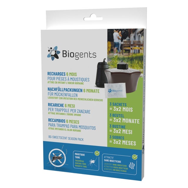 Recharges odorantes 6 mois pour pièges à moustiques Biogents