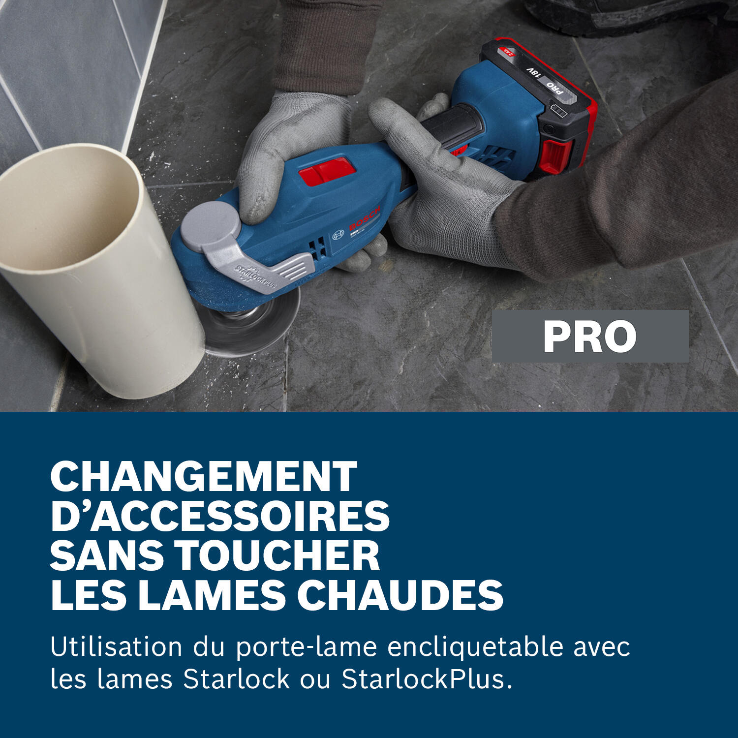 Outil multifonction sans fil BOSCH PROFESSIONAL GOP 18V-30, 18 V sans batterie - 3
