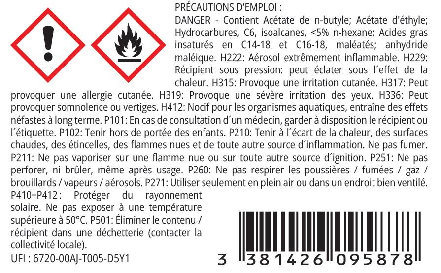 Peinture aérosol haute température tous métaux noir 400 ml - CECIL PRO - 2