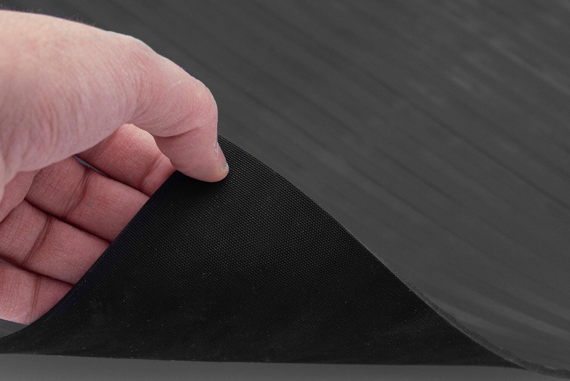 Pavimento al corte negro de goma AF52 Estibera Americana ancho 150 cm - 3