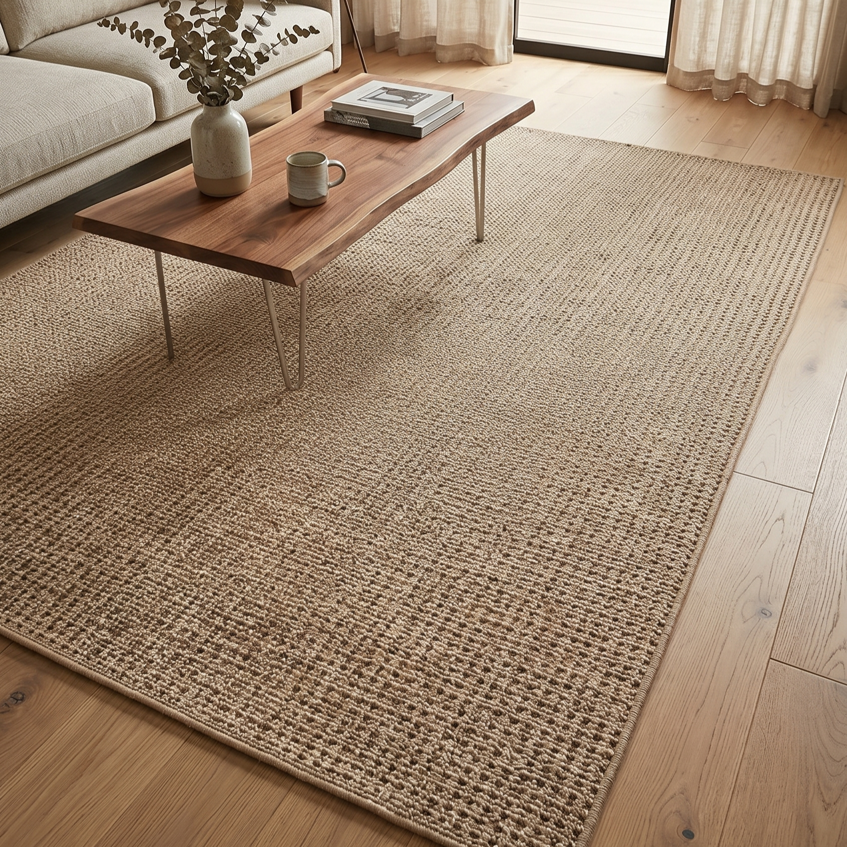Tapete liso Tunis 200x290cm bege MA Salgueiro - 3