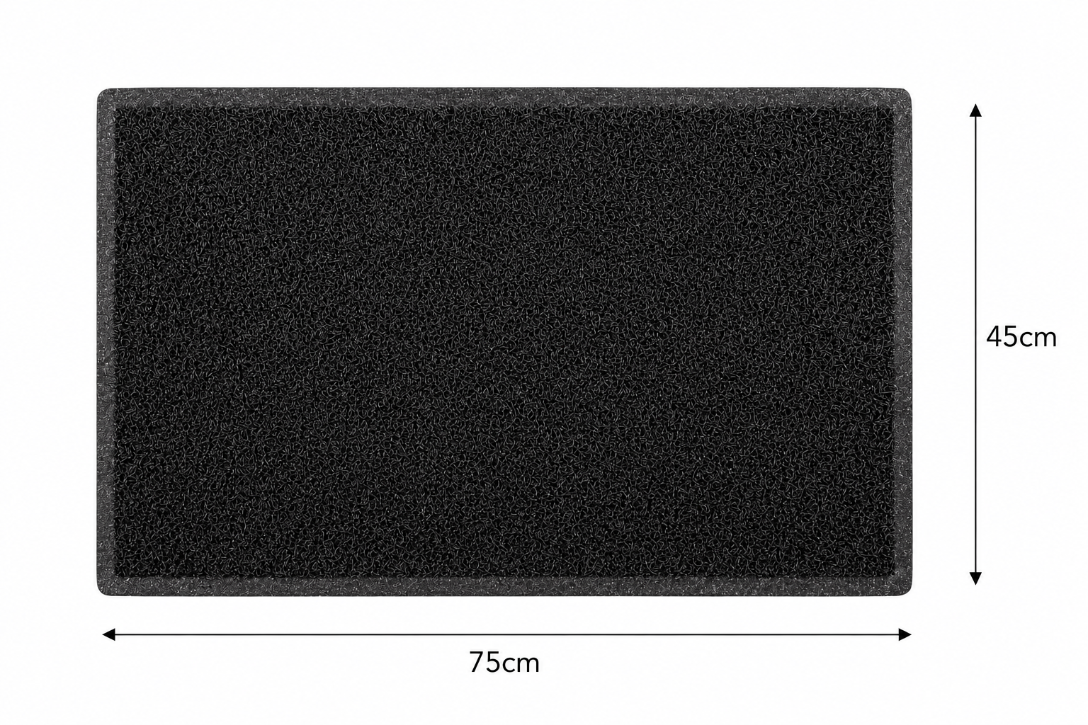 Felpudo pvc Viena negro 45 x75 cm - 2