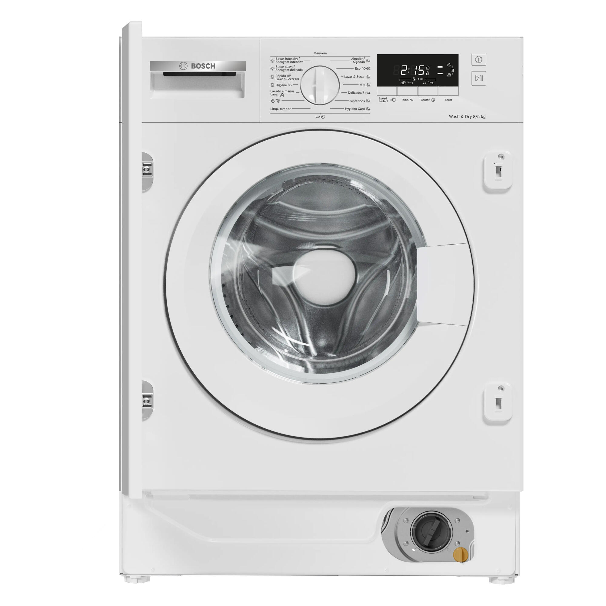 lavadora secadora bosch wkd28260es carga frontal 85 kg 1400 rpm 14 programas clase e blanco