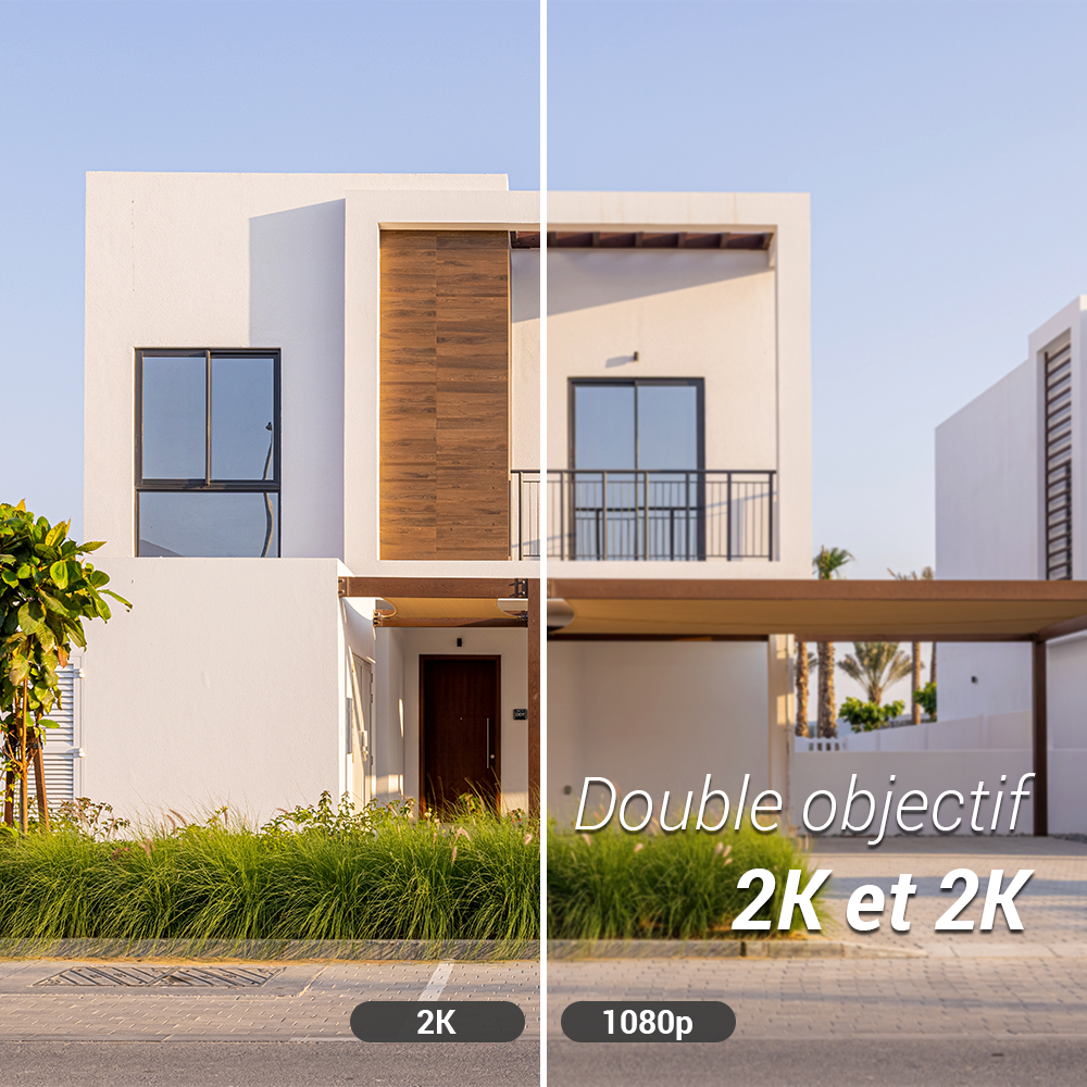 Caméra de surveillance H9C, 2K + 2K motorisée Wi-Fi sur secteur, EZVIZ - 2