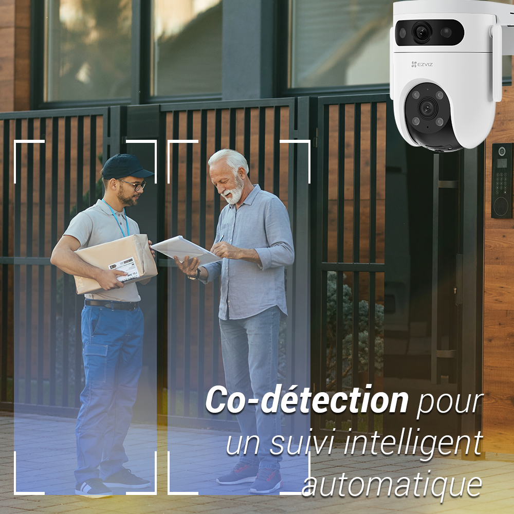 Caméra de surveillance H9C, 2K + 2K motorisée Wi-Fi sur secteur, EZVIZ - 6