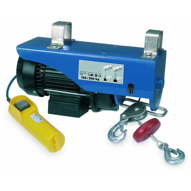 Paranco elettrico Tiro Doppio PH906 portata max 250 kg cavo da 12 m potenza motore 540 W