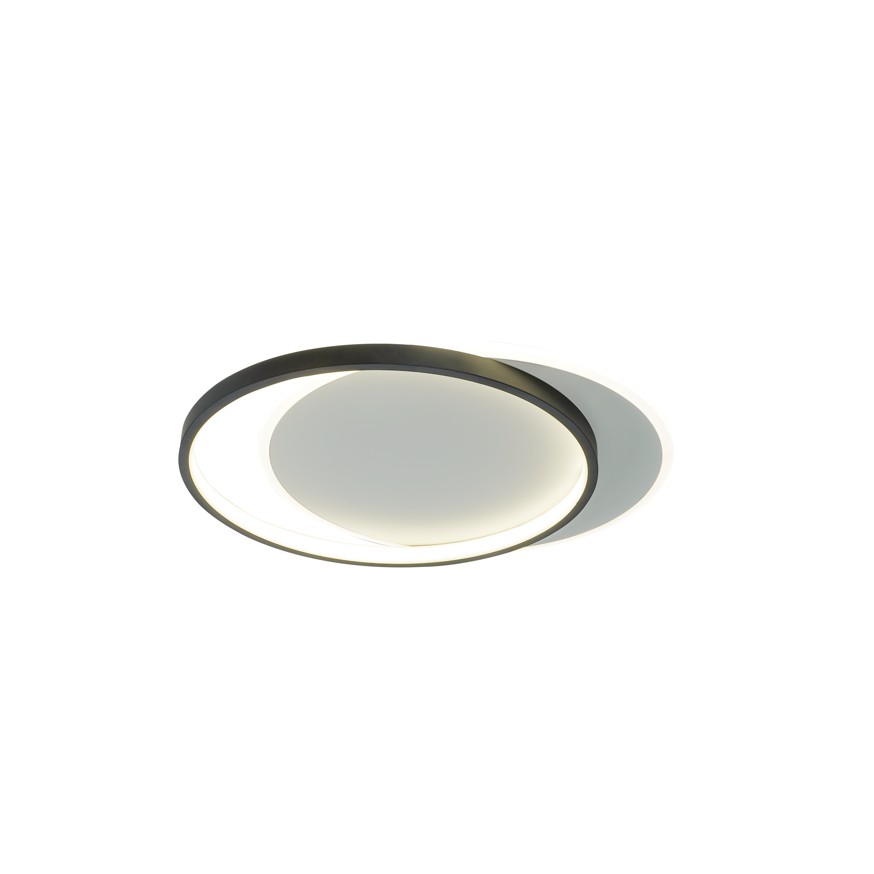 Plafon Tilia LED 5800 lm 32W barwa ciepła, neutralna, zimna 55 cm czarno-biały Inspire - 8