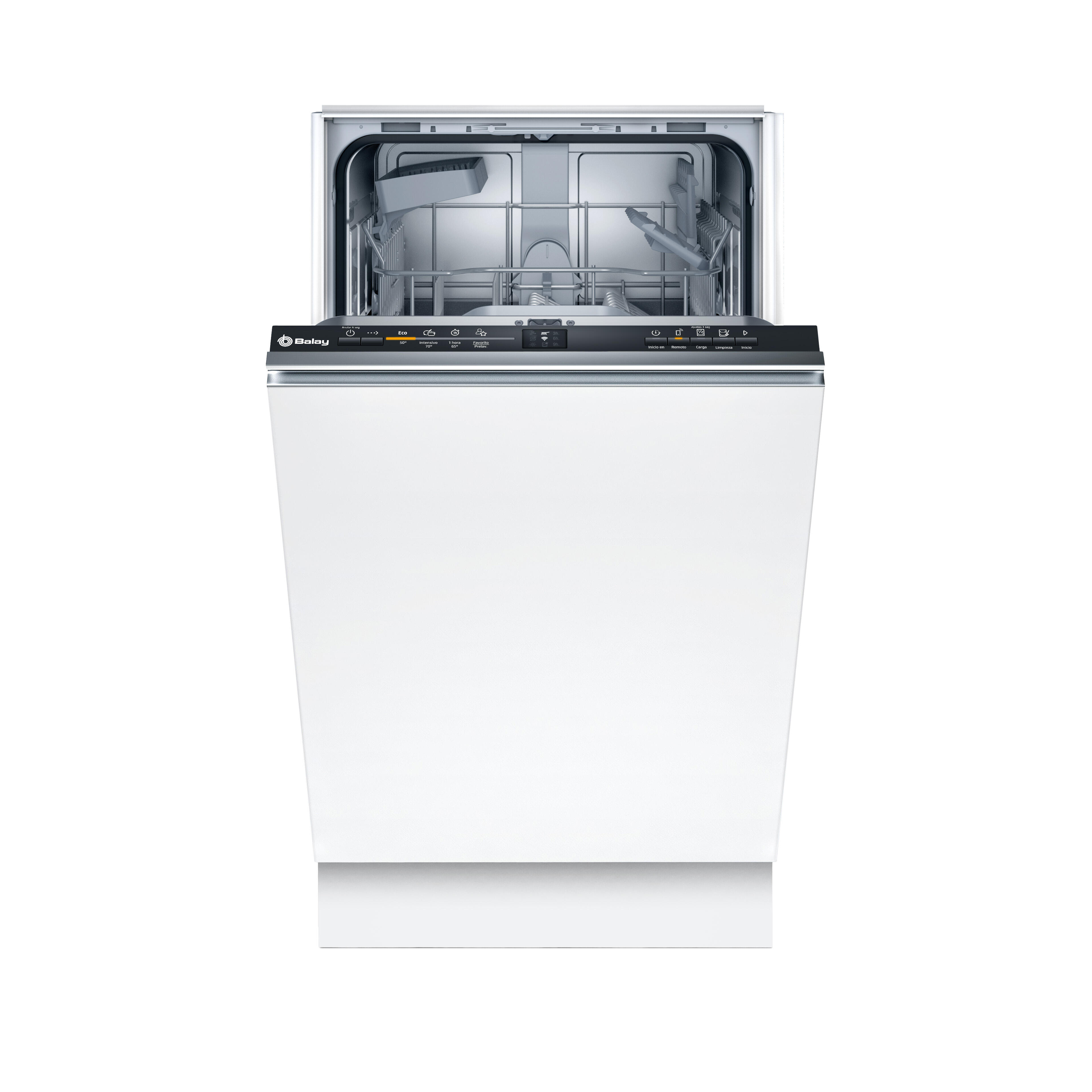 lavavajillas integrable balay 3vt4032na 10 cubiertos 4 programas con inicio diferido inox 45cm clase d