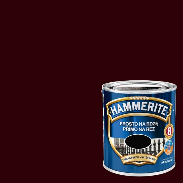 Farba antykorozyjna Hammerite ciemny brąz połysk 2,5l