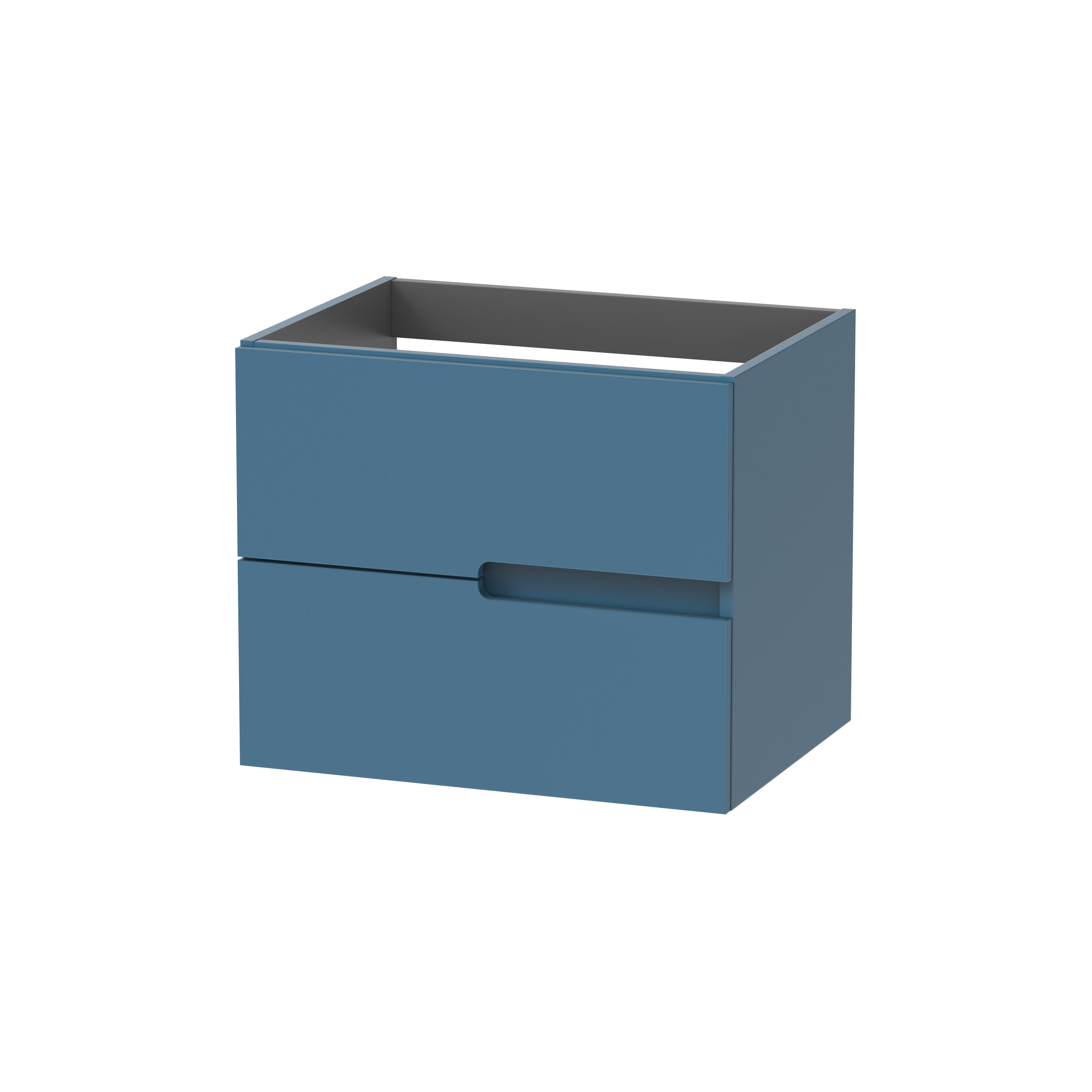 MUEBLE DE BAÑO MÓNACO AZUL 60X45CM 2 CAJONES - 2
