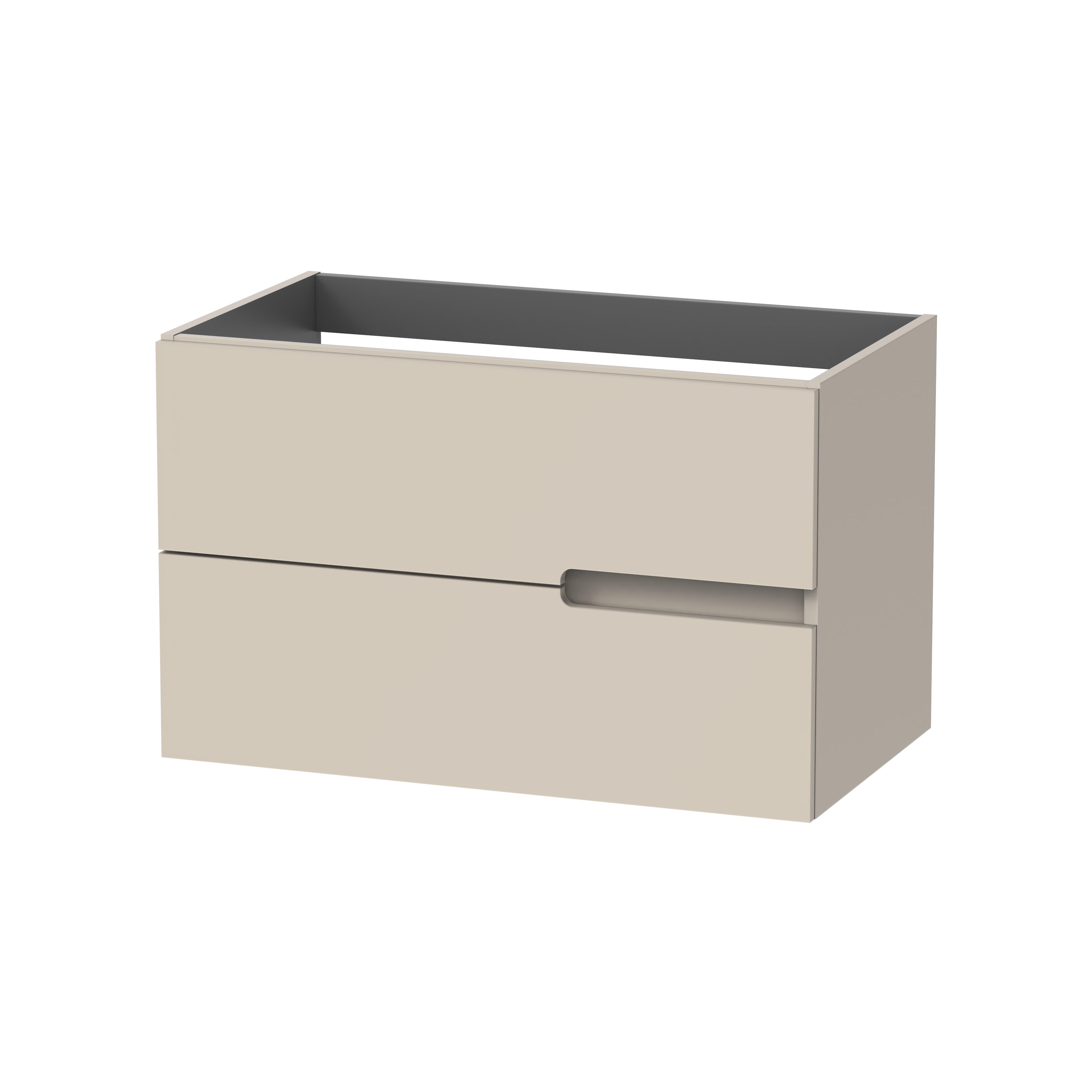 MUEBLE DE BAÑO MÓNACO BEIGE 80X45CM 2 CAJONES - 2