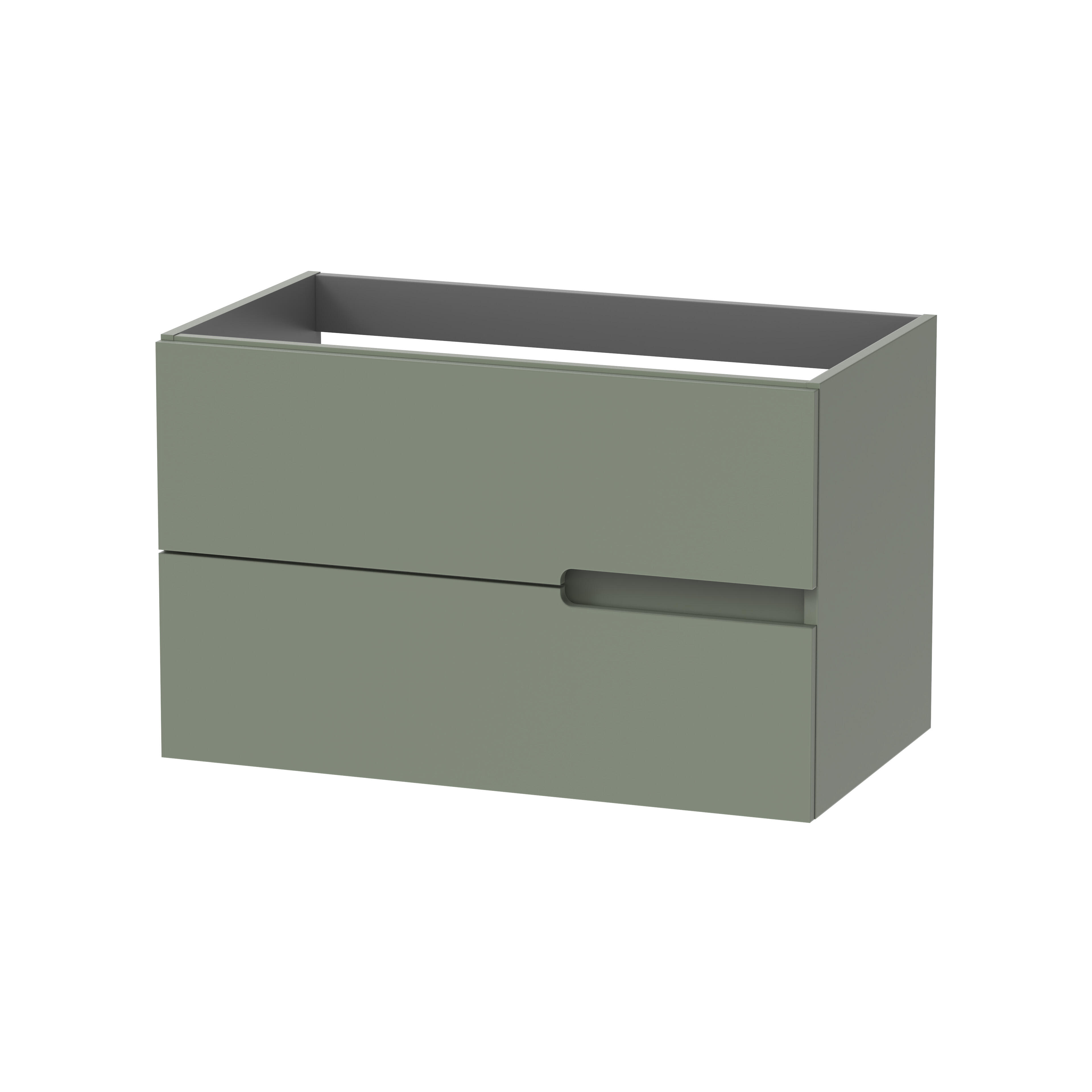 MUEBLE DE BAÑO MÓNACO VERDE 80X45CM 2 CAJONES - 2