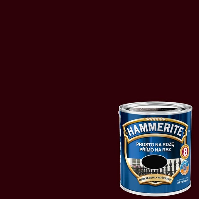 Farba antykorozyjna Hammerite ciemny brąz połysk 0,7l