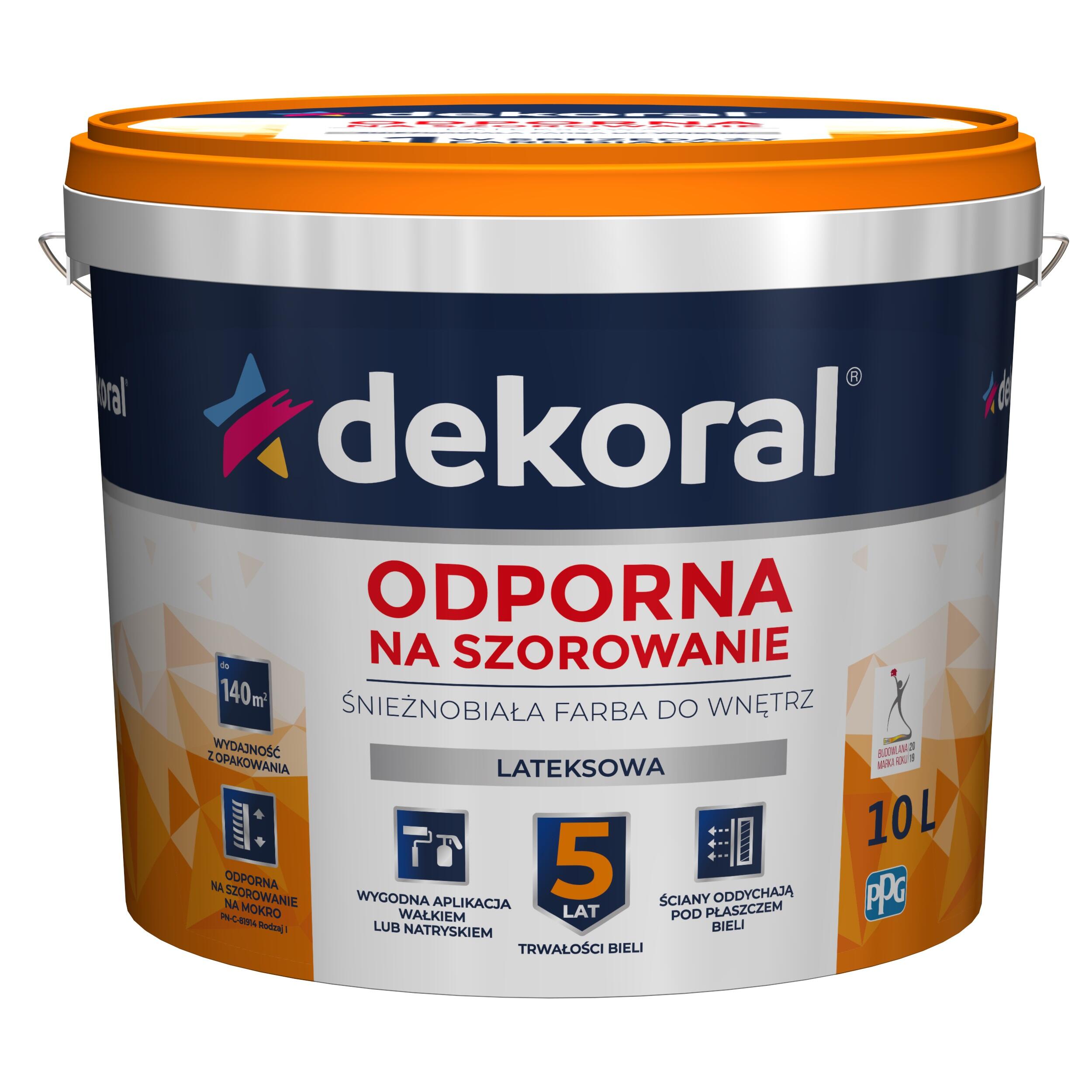 Farba Dekoral Akrylit W biała 10l - 3