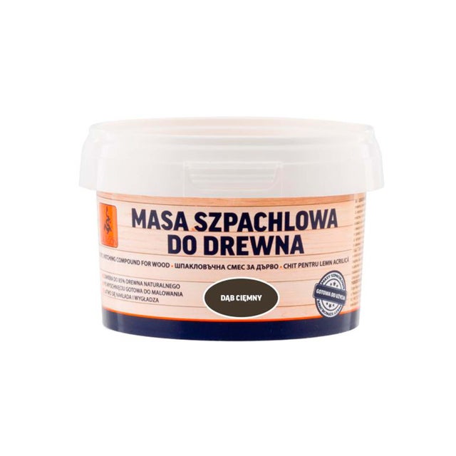 Szpachla do drewna Dragon dąb ciemny 0,25kg