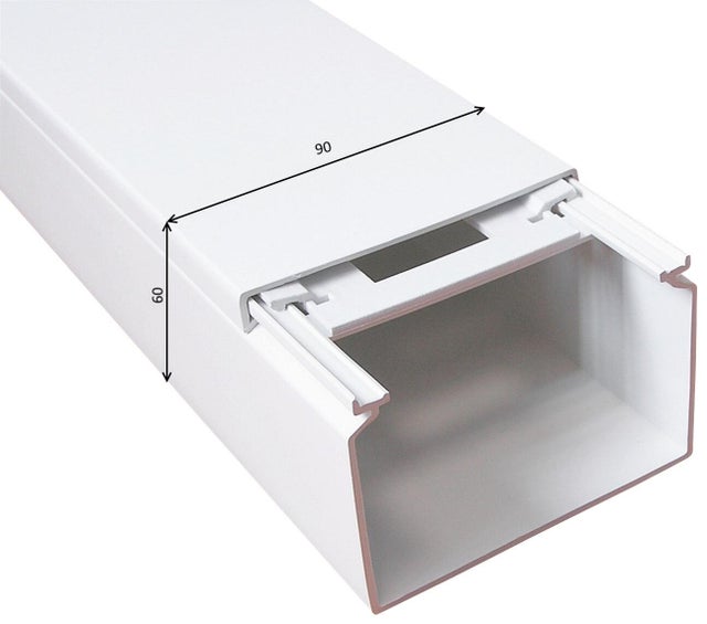 Listwa kablowa KE 60x90mm UV biała 2m