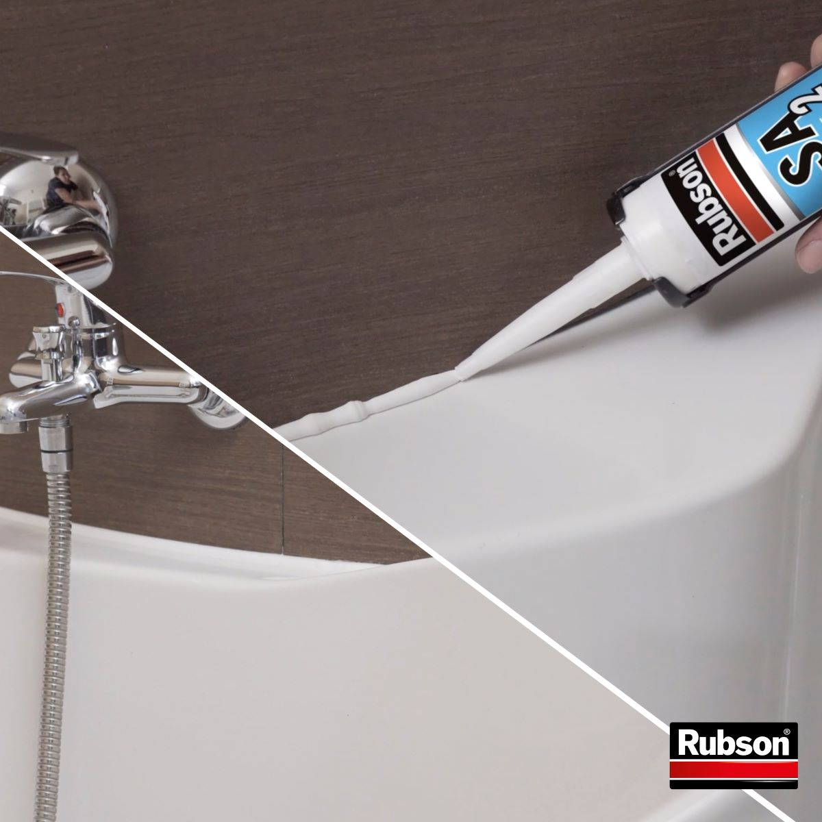 Mastic d'étanchéité Sa2 sanitaire RUBSON transparent 280ml - 3