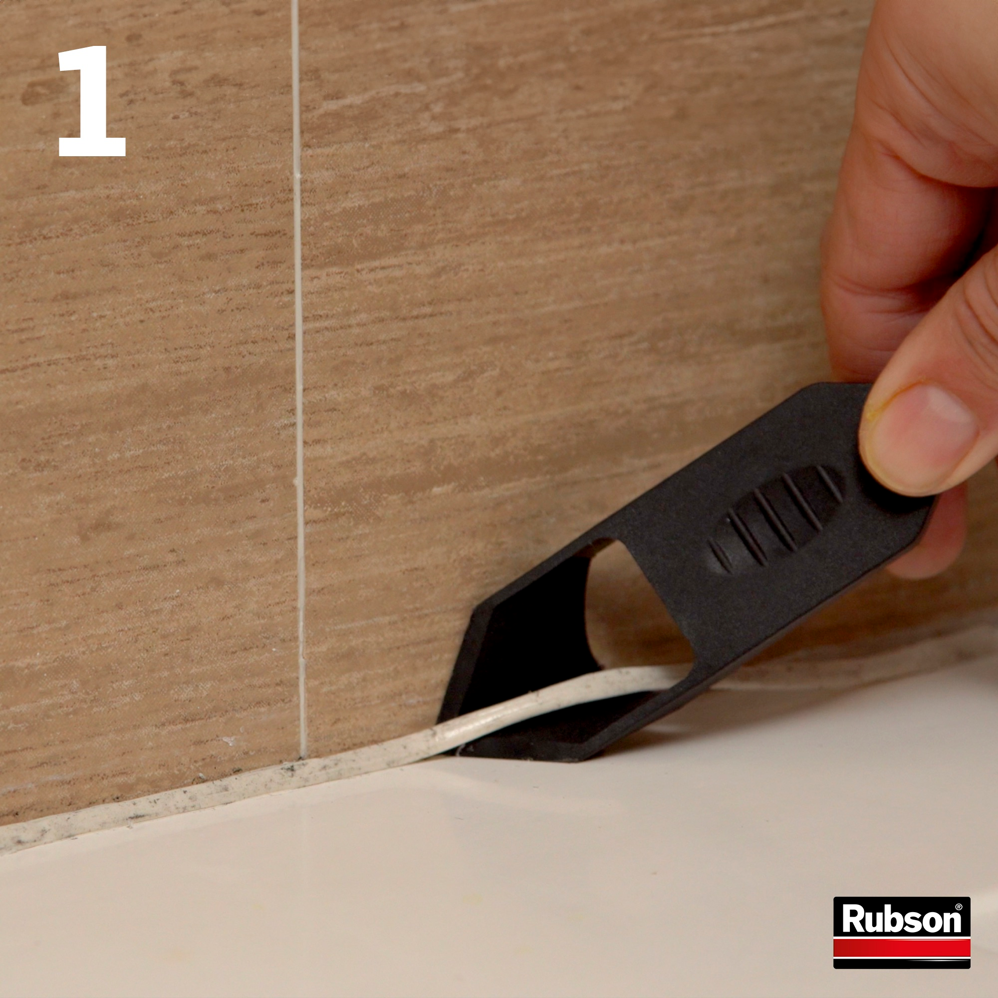 Pointes pour appliquer du mastic ou de la mousse RUBSON Enlève joint, noir - 3